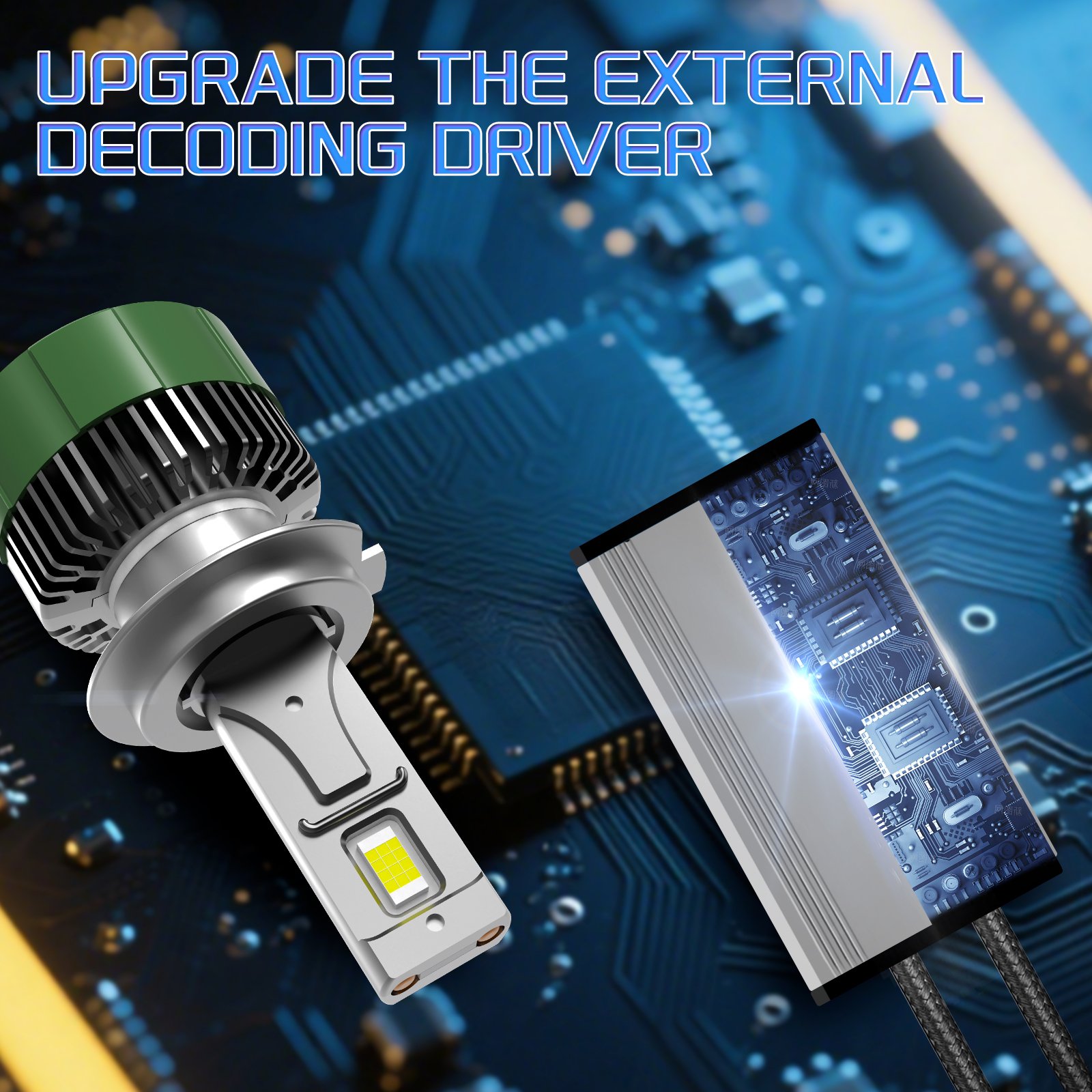 Xien Automotive M76-Detail-07-External-Driver LED headlight bulb