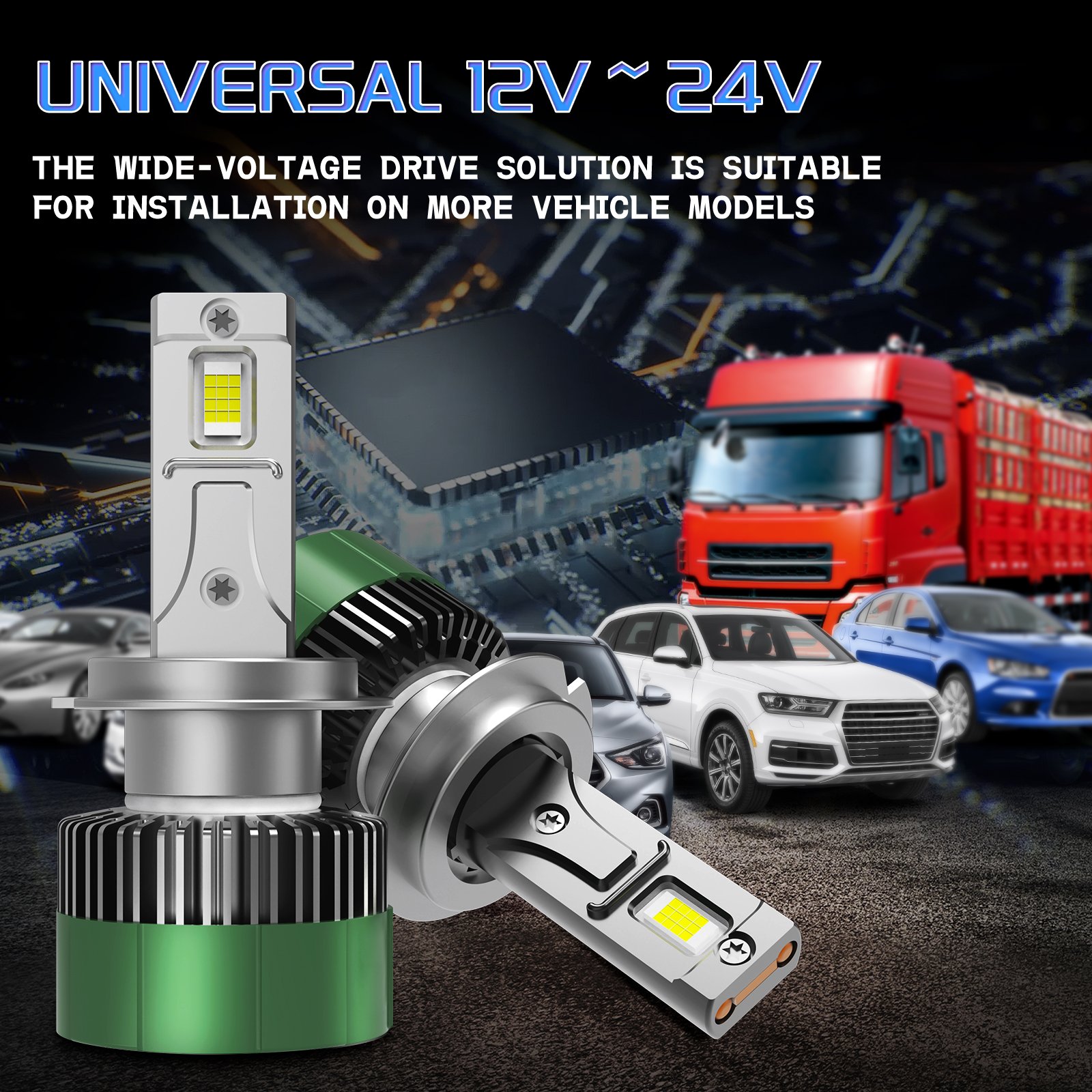 Xien Automotive M76-Detail-08-Wide-Voltage LED headlight bulb
